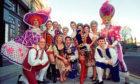 1996: The cast of Cinderella at His Majesty’s Theatre are ready for their close up