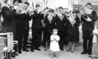 1988: Donna Stuart, 2, conducts the Aberdeen Salvation Army Band when it visited ward four of Royal Aberdeen Children’s Hospital