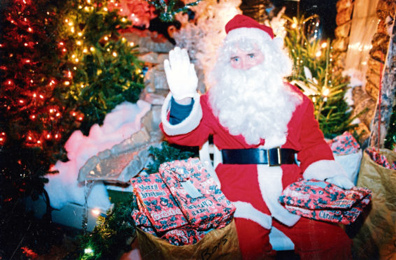 1992: Santa Claus was getting set to greet children at Findlay Clark’s garden centre