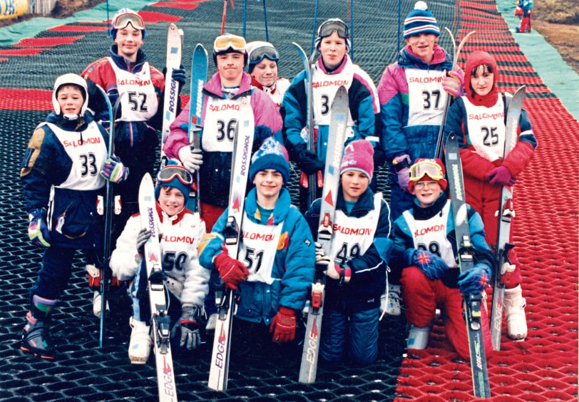 1992: No snow’s no problem for these Grampian competitors who took part in the Special Olympics UK skiing championships at the Lecht yesterday