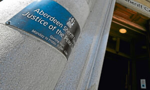 The case called at Aberdeen Sheriff Court.