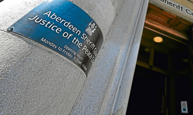 The case called at Aberdeen Sheriff Court.