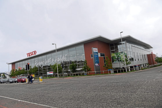 The Tesco store at Woodend