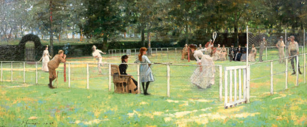 The Tennis Party, 1885, Sir John Lavery