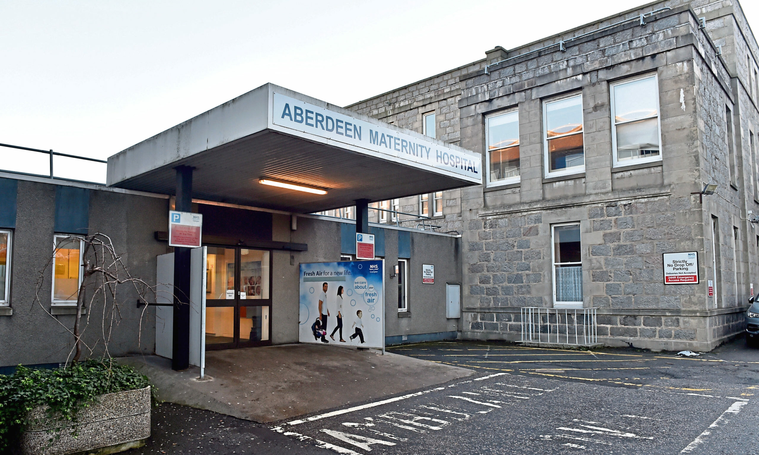There are worries that women visiting Aberdeen Maternity Hospital could be harrassed.