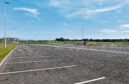 Empty spaces at the Craibstone park and ride facility