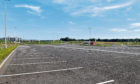 Empty spaces at the Craibstone park and ride facility