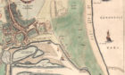 Close up of the Links from Parson Gordon’s Map, 1661 Reproduced with the permission of the National Library of Scotland