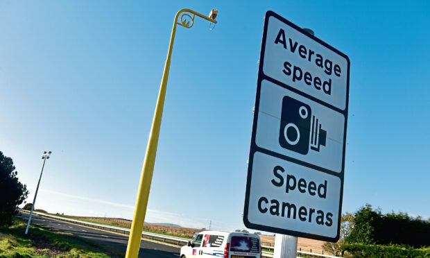 The average speed cameras on the A90 between Dundee and Stonehaven detected the highest numbers of speeders in Scotland. Photo: Kenny Elrick/DCT Thomson.