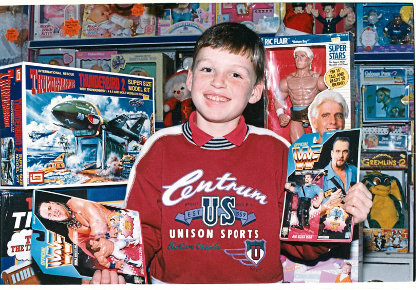 Nine-year-old Martyn Leitch from Westhill and his sister were let loose in Aberdeen’s Toy Bazaar where Thunderbirds, Trolls and Barbies proved popular