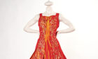 Orange Taffeta Dress