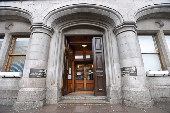 Aberdeen Sheriff Court stock