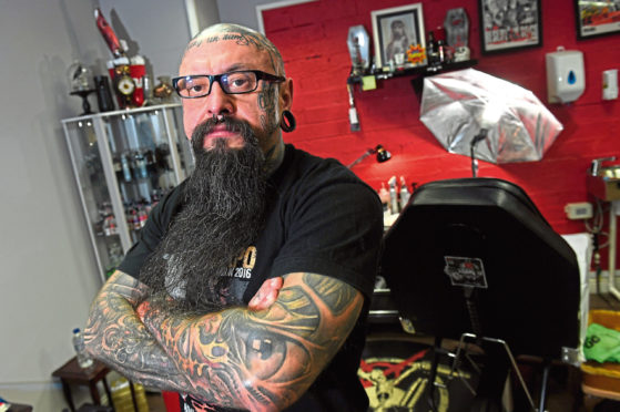 Reign in Blood owner Witold Andrzejewski is helping organise the Aberdeen Tattoo Convention to promote Aberdeen