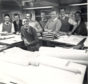Staff at the John Lewis engineering drawing office in the 1950s