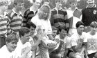 Liz McColgan displayed her usual touch of style 'when she visited some coaching sessions at the TSB Aberdeen School of Sport in Aberdeen in 1990.