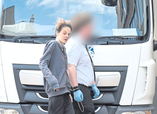 Julie Hayworth pictured outside Aberdeen Sheriff Court