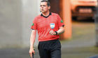 Assistant referee and leader of the Scottish conservative party Douglas Ross MP during the Scottish Premiership match at Ibrox Stadium, Glasgow.