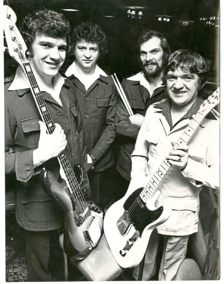 1977: Group shot of the four band members of The Country Edition.