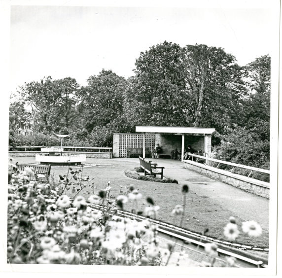 1970: The garden for the blind in Victoria Park, Aberdeen.