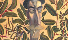 Leafy self-portrait, John Byrne