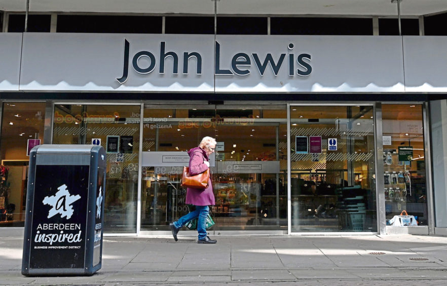 The John Lewis store in Aberdeen