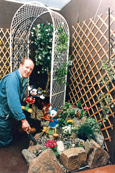 1992: Findlay Clark shop manager Frank Gray has a wide selection of ideas for conservatory, patio or garden.