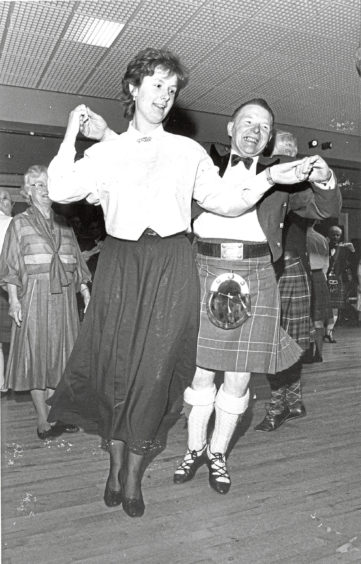 1987: Giving those dancing feet a rest after their first session of ballroom dancing for beginners at the Beach Ballroom are Ian and Lorraine Gulline (left) from Bucksburn and Derek Leiper and Ann Mathieson