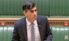 Chancellor of the Exchequer Rishi Sunak giving a statement to MPs in the House of Commons  on economic measures for the second national lockdown in England.