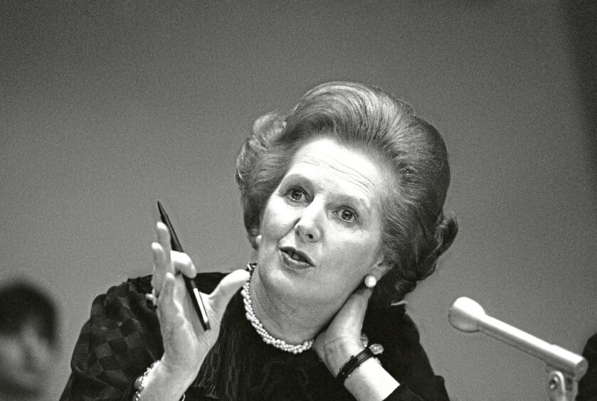 Former UK Prime Minister Margaret Thatcher