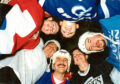 1993 - Canadian engineer David Norman, bottom, with Aberdeen North Stars players Jim Tarlton, Owen Reynolds, Gordon Barclay, Peter Leyden and Geoff Kennedy.