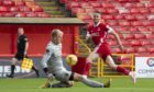 Robby McCrorie in action for Livingston against Aberdeen in 2020. Image: SNS.