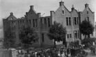 The bomb-damaged Victoria Road School, pictured in 1940.