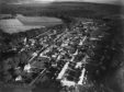 An aerial view of the town of Fochabers in 1948