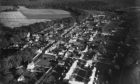 An aerial view of the town of Fochabers in 1948