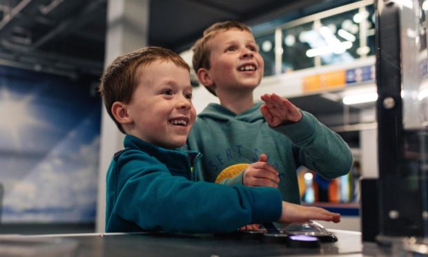 Children taking part in activities at the Science Centre.