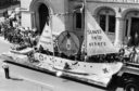 1983: The Aberdeen Scout Group's yacht on Union Street as part of the Festival Parade on Saturday