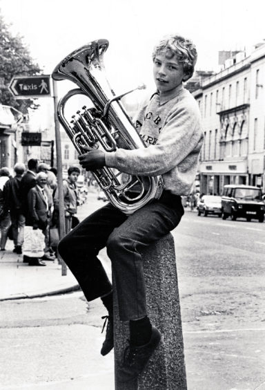 1988: Cove youngster David Henderson, 13 found the key to success and the most uncomfortable perch in Union Street when he won the euphonium and baritone class at the Aberdeen and North East of Scotland Music Festival. The Kincorth Academy pupil won the event in the Kirk Hall and was one of a host of stars at the festival, labelled the friendly competition.