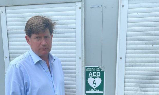 Aberdeenshire West MSP Alexander Burnett is calling on the government to cover the costs of repairs to damaged defibrillators to help organisations struggling to foot the bill.