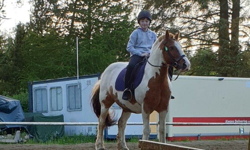 Amy has been enjoying horse riding