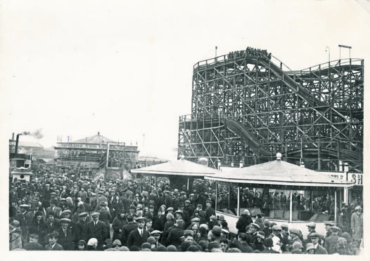 The scenic railway built by American showman John Henry Iles was a big hit until it burned down in December 1940