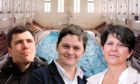Campaigners working to reopen Bon Accord Baths have hit out at council finance convener Ryan Houghton and chief executive Angela Scott, centre, for a breakdown in communication on the project. Councillor Marie Boulton has now committed to a summit with the volunteers, along with Mr Houghton.