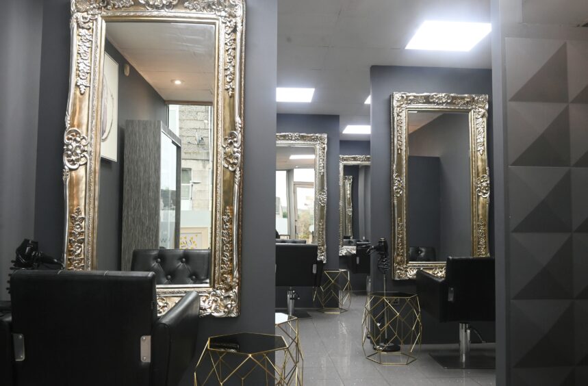 The newly refurbed salon offers increased privacy
