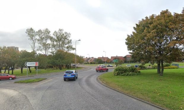 There has been a two car crash on Great Northern Road. Supplied by Google Maps.