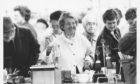 A trader in 1988 as the Castlegate market reopens