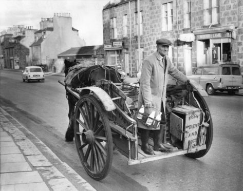 1969: A familiar sight for Great Northern Road residents is Mr Hugh Will who delivers the milk