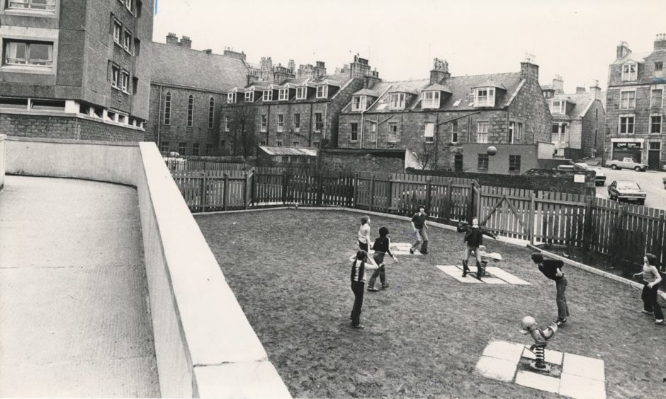 1979: The play area at one of Aberdeen's biggest mulit-storey tenement blocks is a mudbath - and the Denburn Court Tenants' Association want Aberdeen District Council to do something about it. For the association is annoyed at the council's leisure and recreation department for allowing the play area to deteriorate to its present sad site.