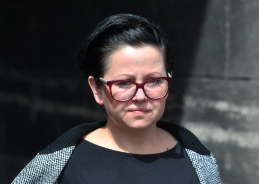 Paulina Narwojsz leaves Aberdeen Sheriff Court