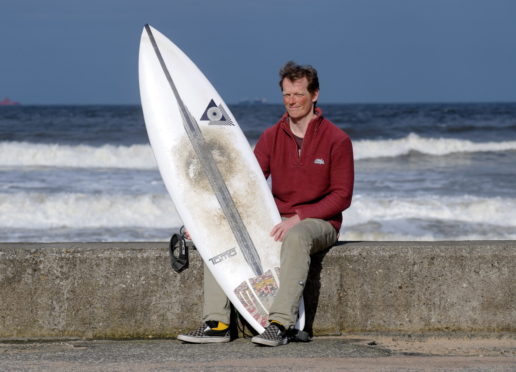 Dougie Taylor was fined after surfing near his home