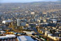 An aerial view of Aberdeen