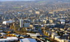An aerial view of Aberdeen